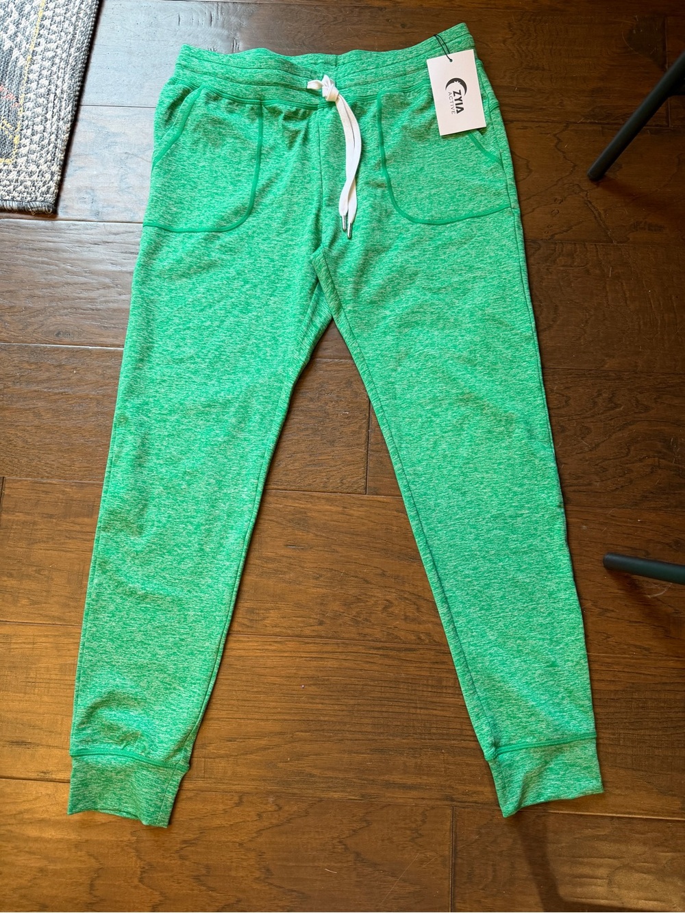ZYIA Women’s  Cozy Joggers Green Heather